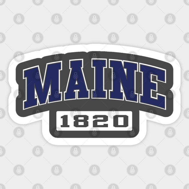 Maine Collegiate Sticker by wickeddecent